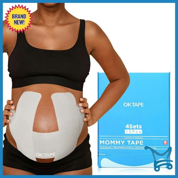 Maternity Belly Support Tape 4 Sets Hypoallergenic Pain Relief